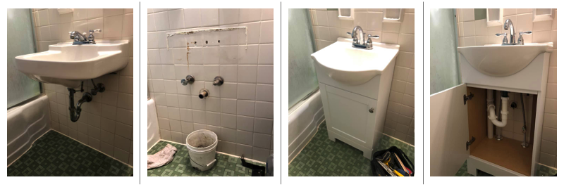 Bathroom sink repair